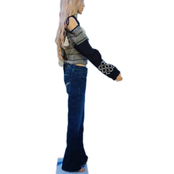 NEW!Miss Me 30 flare flap pocket jeans - Picture 5 of 11